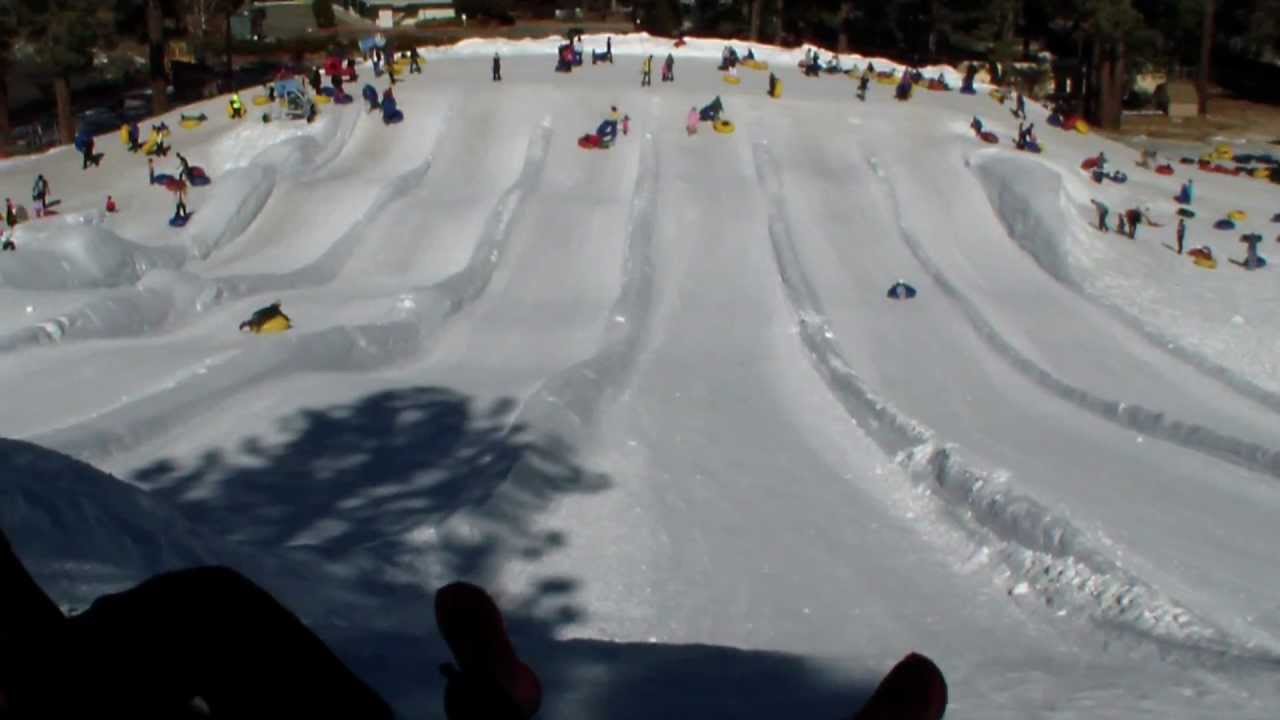Snow tubing at Big bear. YouTube