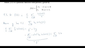 Using Fourier Series to Find a Particular Solution to an ODE, Final Problem 19