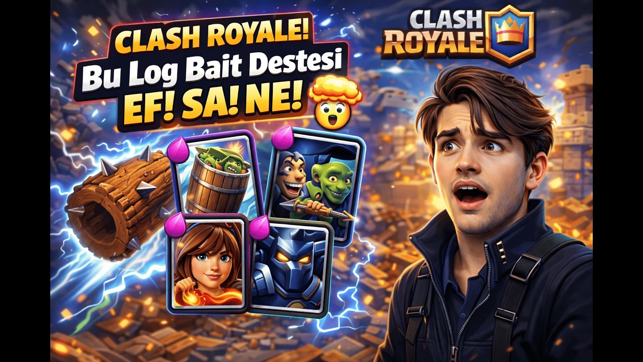 CLASH ROYALE! | Bu Log Bait Destesi  EF! SA! NE! |