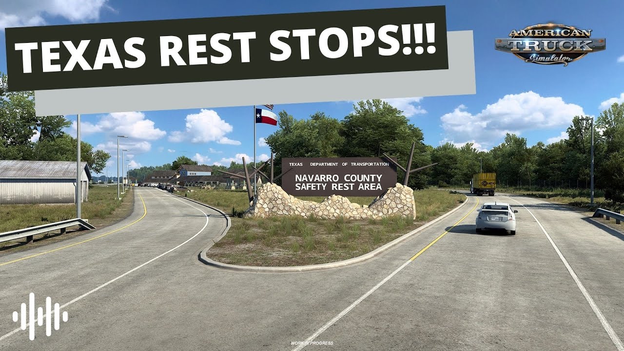TEXAS DLC - REST STOPS!!! | American Truck Simulator (ATS) Texas DLC ...