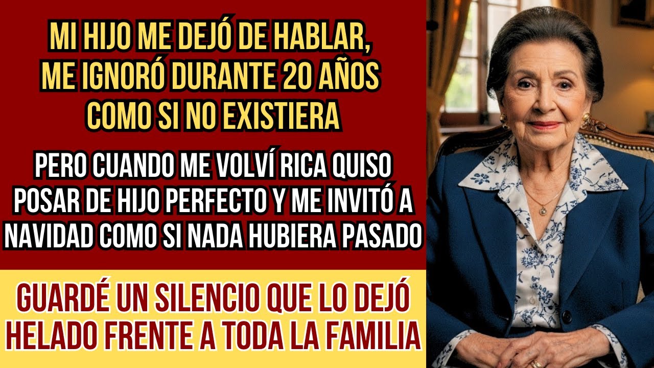 HISTORIAS REALES. Mi hijo no me habló durante 20 años, hasta que me hice rica. Me invitó a Navidad..