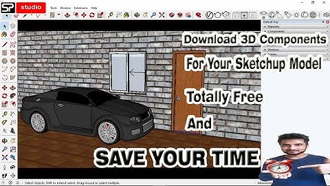 how to download 3d components for sketchup || free 3D components for sketchup || sagarpatharestudio