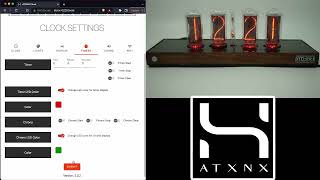 AtxNX Nixie Clock Chrono Functions