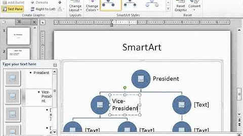 PowerPoint 2010 Tutorial Inserting and Manipulating SmartArt Microsoft Training Lesson 6.1