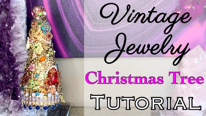 Dollar Tree DIY Glam Crystal Christmas Trees 