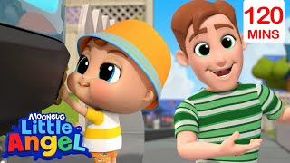 I Love My Super Dad Song 👨‍👦 Bingo and Baby John | Little Angel Kids Songs Compilation