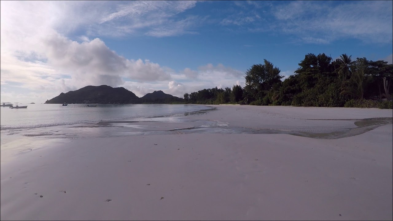 Virtual running for treadmill 10Km Seychelles 2018 Anse Volbert 1080P with music