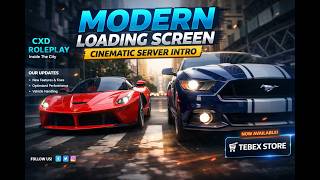 Modern FiveM Loading Screen | Cinematic Server Intro | CXD Roleplay UI Showcase #gta5 #ui #fivem