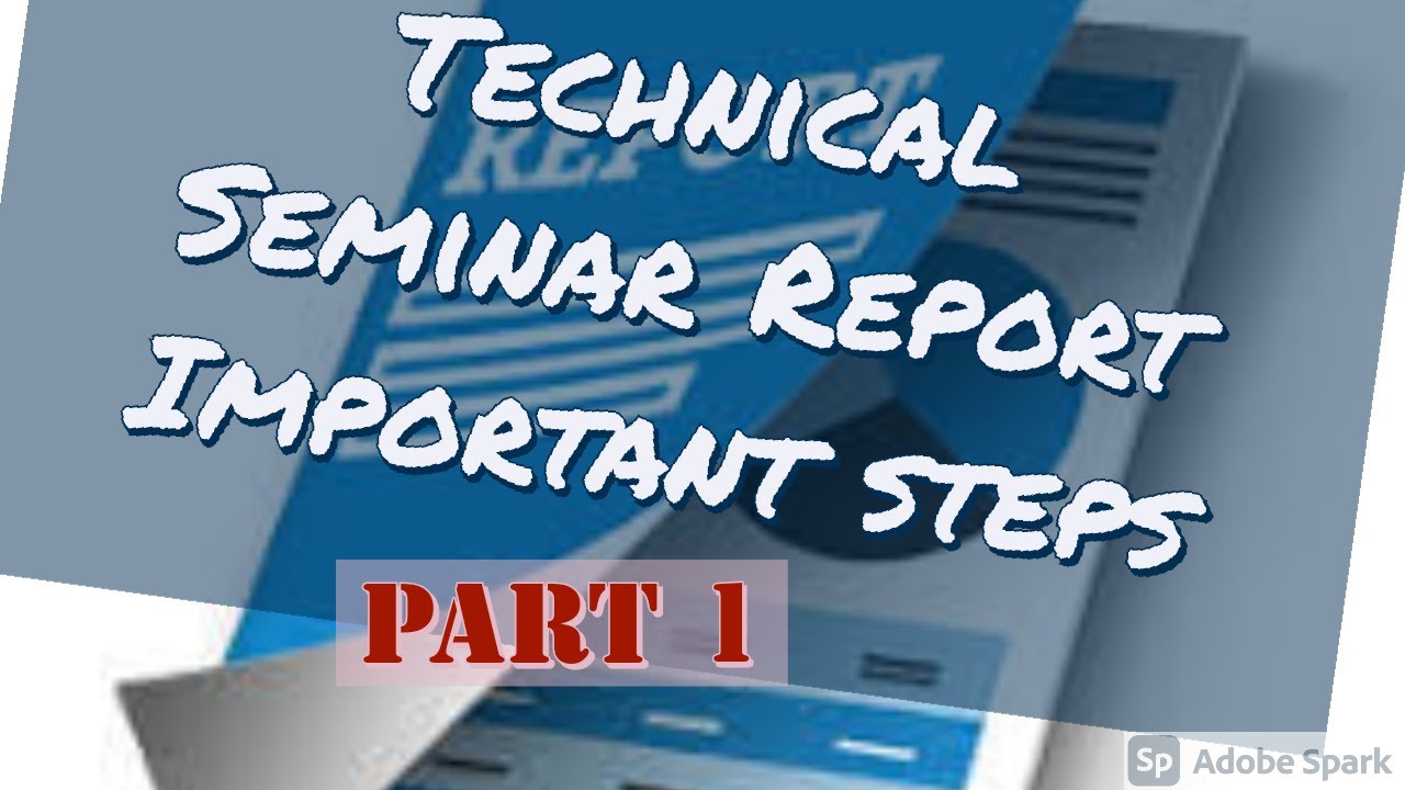 report format for seminar presentation