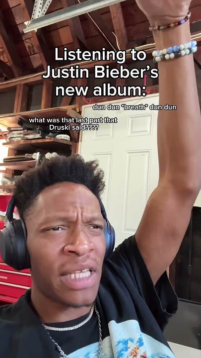 Listening to Justin Bieber’s new album #relatable #justinbieber #druski #album