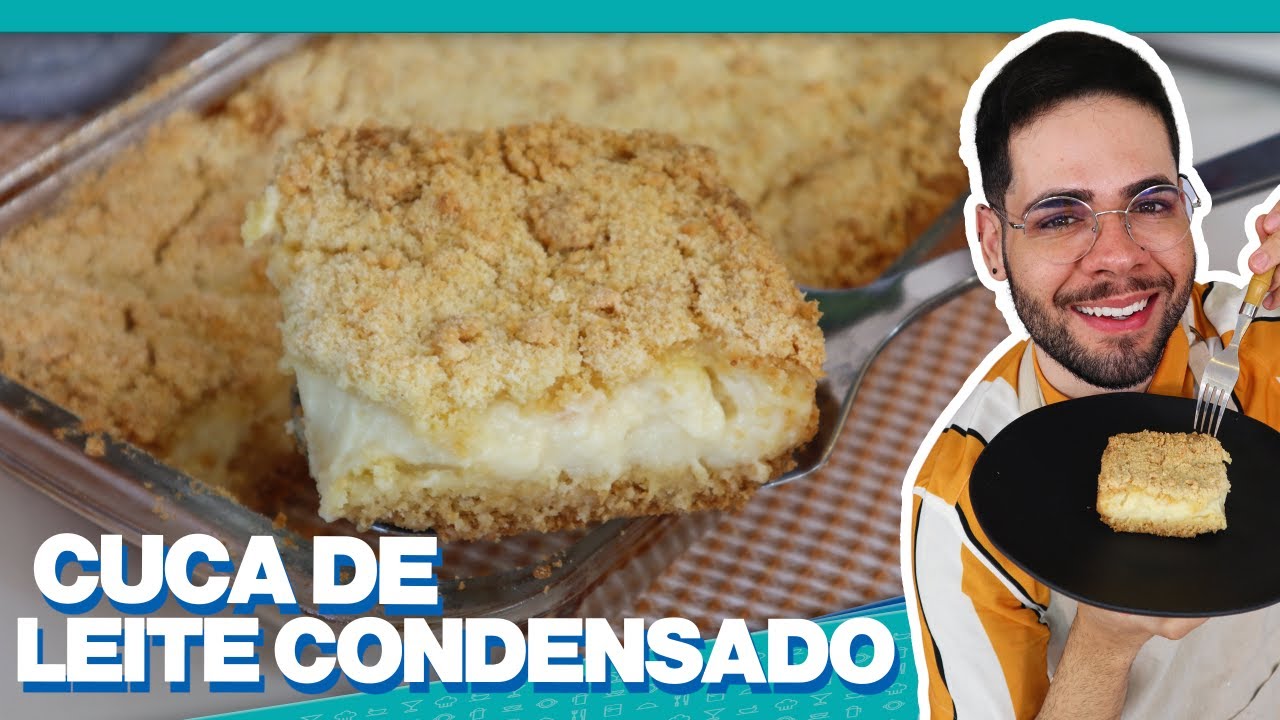 VOCÊ NUNCA COMEU UMA SOBREMESA IGUAL A ESSA | CUCA CREMOSA DE LEITE CONDENSADO DELICIOSA