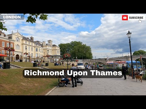 London 4K Walking Tour | Richmond Upon Thames | Riverside Walk | July 2023