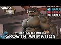 Dino muscle growth animation short version