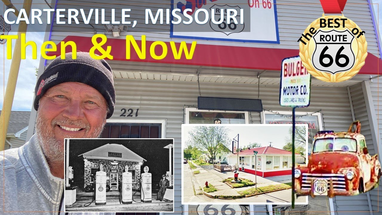 Best of Route 66 CARTERVILLE MISSOURI original old road, restaurants