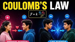 Coulomb’s Law Explained In english #CoulombsLaw #Physics #Electrostatics #ScienceShorts