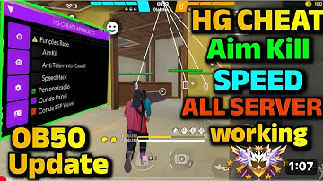 HG CHEAT OB50 NEW UPDATE HACK👿 | FREE FIRE MOD MENU FREE HG CHEAT | DRIP CLIENT FREE | SPEED+AIMKILL