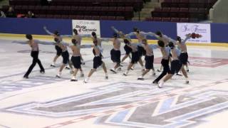 2010 Gold Ice Junior Free Program Sunday Skate Synchronized Skating Winterfest