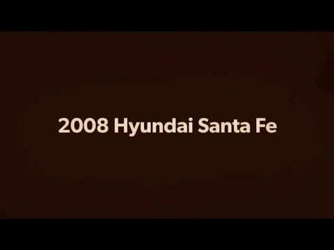 2008 Hyundai Santa Fe 3.3 Liter V6 Oil Change Walkthrough Full Synthetic Oil and Duralube Treatment