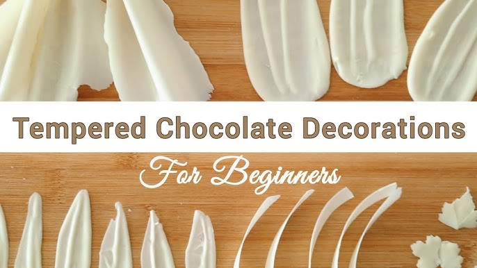 Learn how to make Brush Stroke Feather chocolate garnish to apply on your  cakes, desserts, cupcakes., chocolate, cake, dessert, white chocolate,  glitter