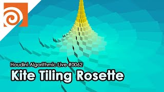 Houdini Algorithmic Live #062 - Kite Tiling Rosette