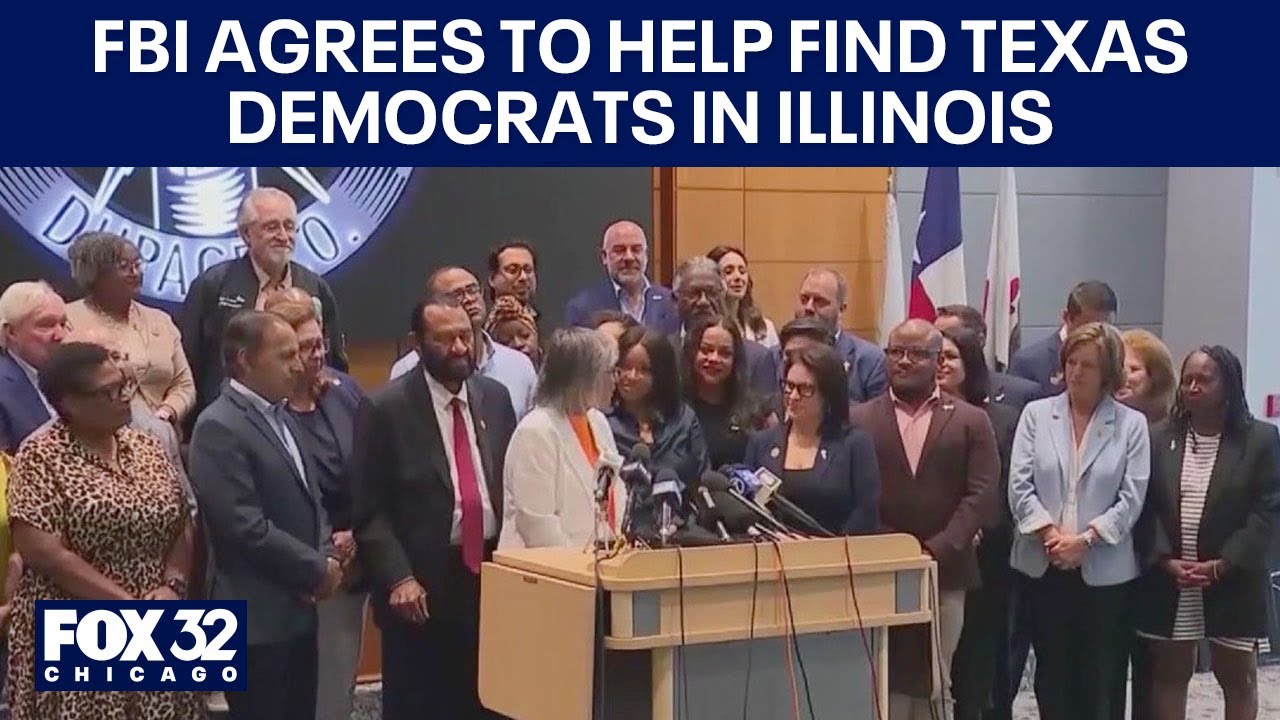 FBI agrees to help find Texas democrats in Illinois - YouTube