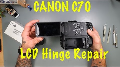 Reparatie van het LCD-scharnier van de Canon C70