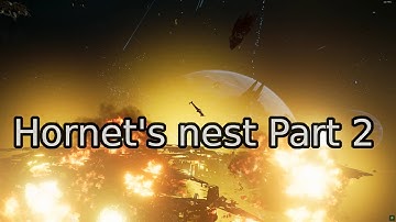 X4 foundations large Xenon vs Terran space battle. Hornet