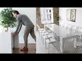 Hidden Locks! Cubist Console Table Extends to Seat 14 - Built in Storage &amp; locks | Expand Furniture