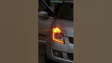 crystal drl install in swift Matrix indicator #headlightprojector #chorgheautomotive #modifiedswift
