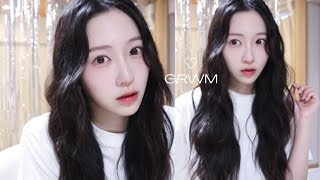【GRWM】大人可愛いメイク🐬 コスメ紹介＆ファンへ感謝🤍