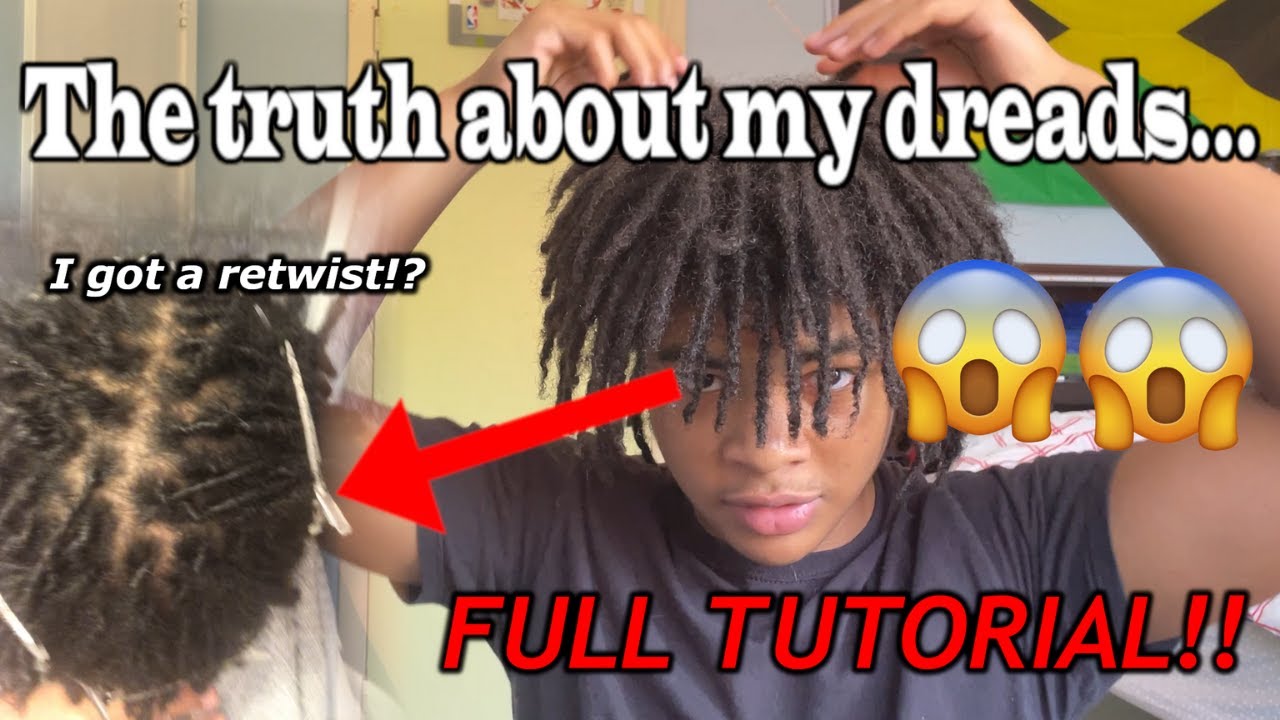How I got my Dreads step by step **FULL DREADLOCK TUTORIAL** - YouTube