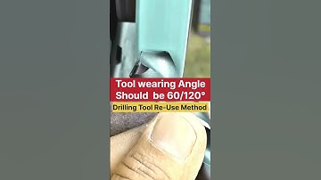 How to Sharpen a Drilling Tool for Reuse | Angle & Grinding Tips #drilling #machine