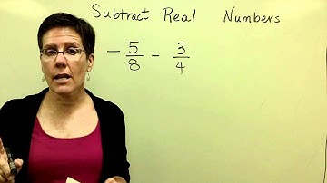 06 - Introductory Algebra -  Subtract Real Numbers