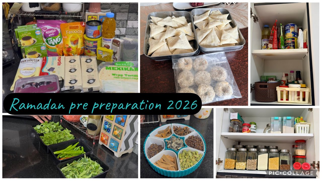 RAMADAN PRE PREPARATION 2026/ Simple and Easy preparation/ Ramadan shopping @YasKitchen 