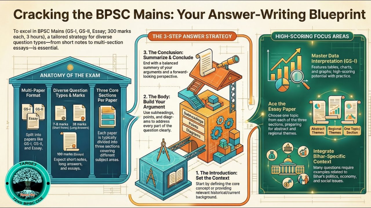 72nd BPSC Mains Answer Writing Strategy (2026) | How to Write a High-Scoring Answer for BPSC