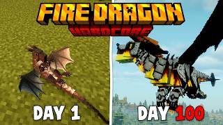 100 Days Minecraft Hardcore Fire Dragon