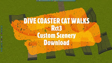 RollerCoaster Tycoon 3 Custom Scenery Download DIVE COASTER CAT WALKS Rct3 Custom Content