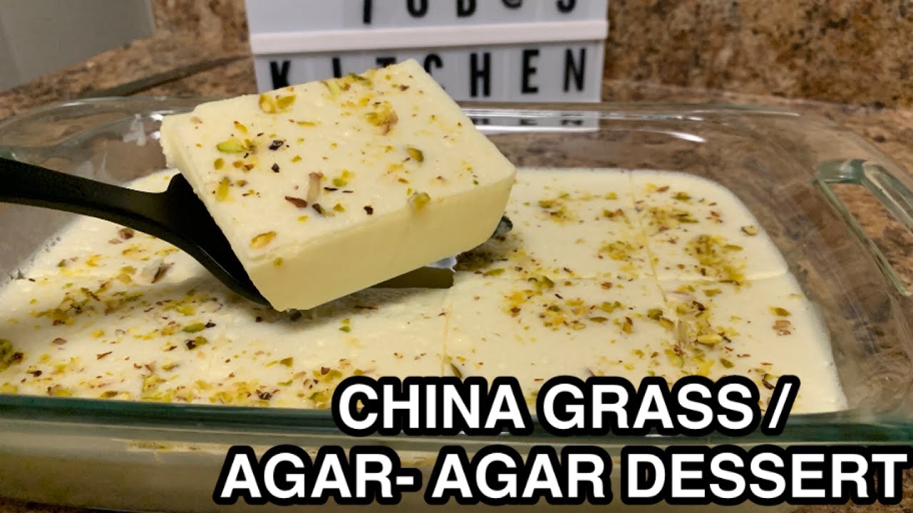 CHINA GRASS AGAR AGAR DESSERT GHASS KA HALWA KONKNI SPECIAL DESSERT From Tuba's Kitchen