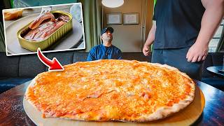 They Chose the WORST Toppings for Europe’s BIGGEST Solo Pizza Challenge! (Terrible Idea!)