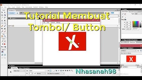 Tutorial Membuat Tombol/ Button pada Macromedia Flash Professional 8