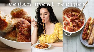 WHAT I EAT WHEN I CRAVE MEAT 🥩🍗 (as a vegan) 🌱 3 Meat-Free Recipes