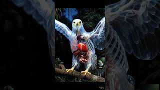 “Transparent Eagle With Visible Organs”
