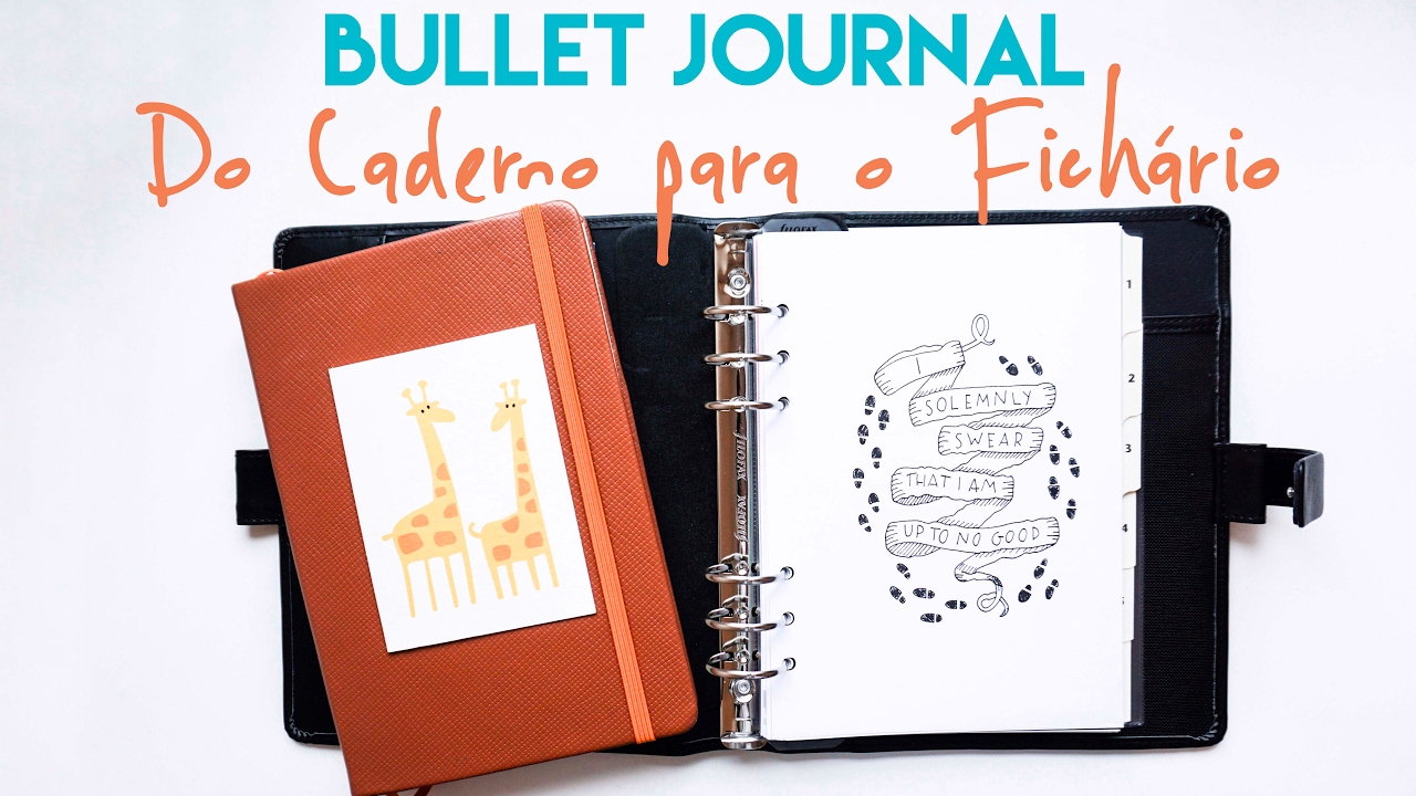BULLET JOURNAL // Caderno X Fichário? (Filofax)