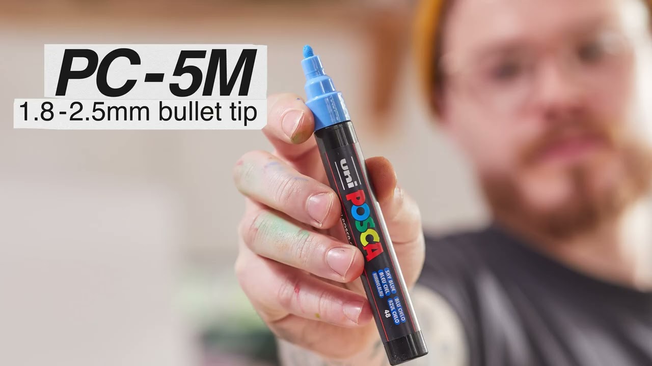 UNI-POSCA PC-5M 2.5mm Medium Bullet Tip pain pens