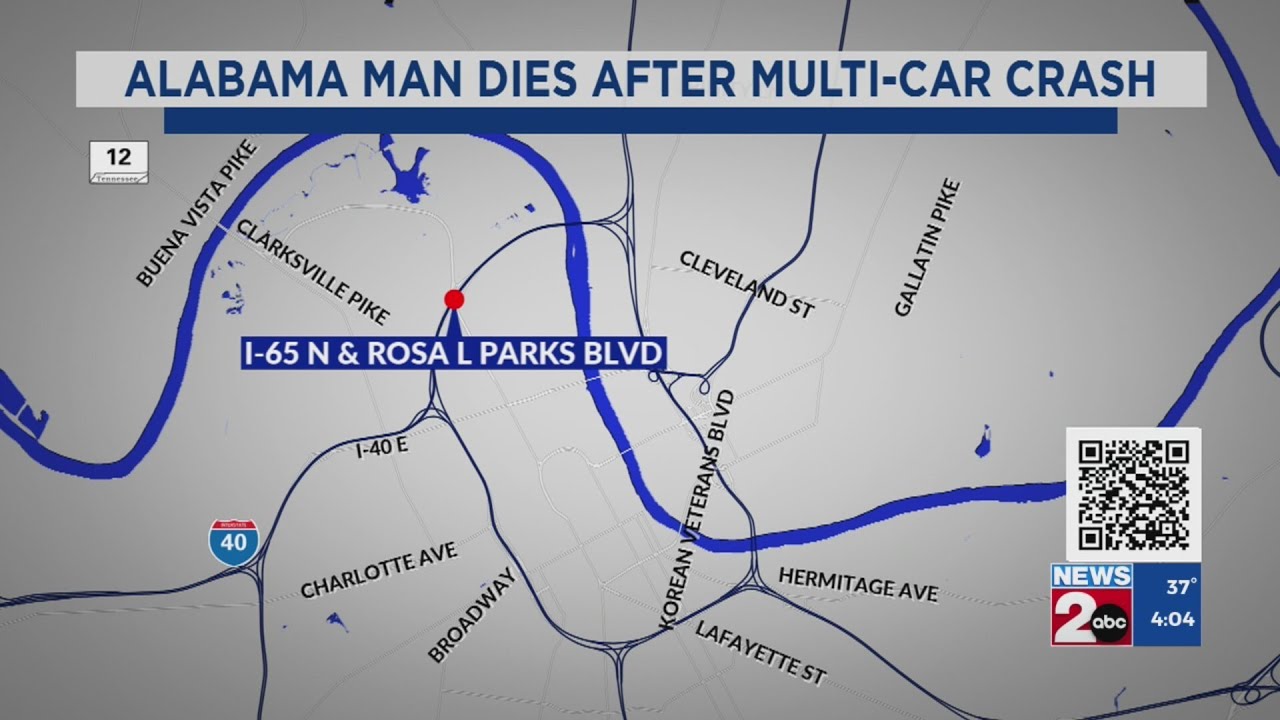 Alabama man dies after multi-car crash on Interstate 65 - YouTube