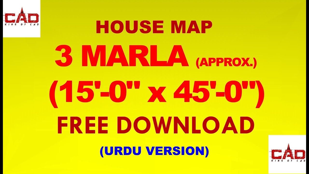 3 MARLA APPROX HOUSE 15 X45 BEST PLANNED MAP FREE 