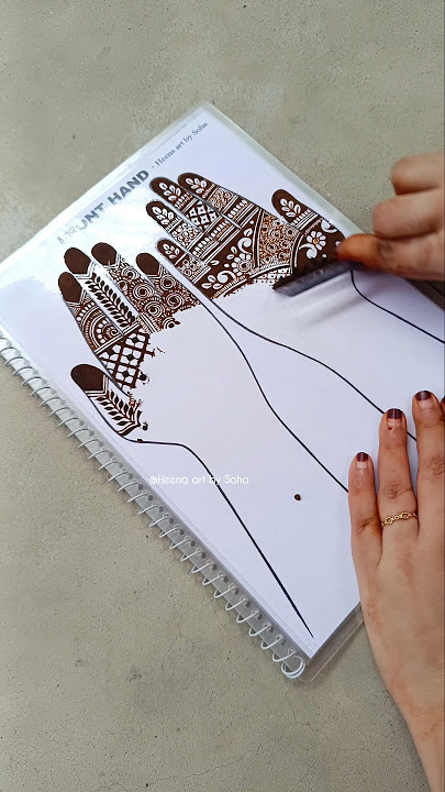 Mehendi Reusable Practice Book 📕 #beginner #practice