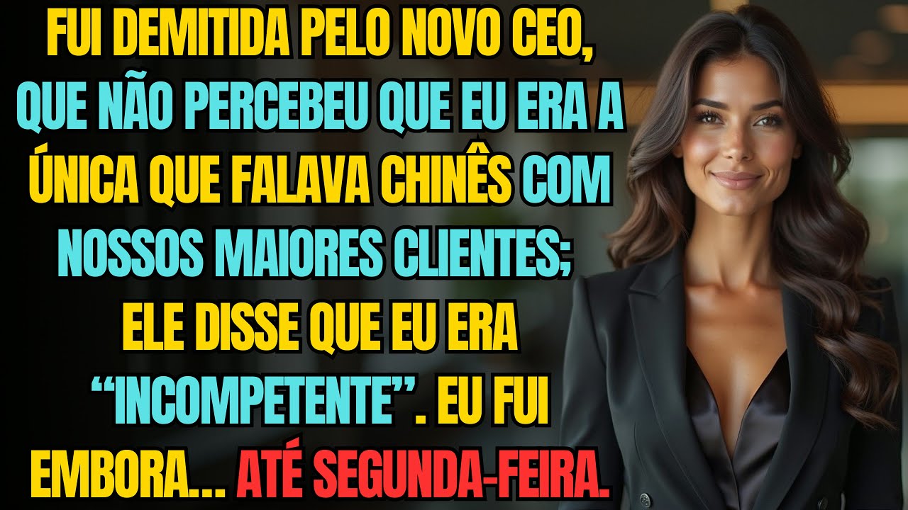 O Novo CEO Me Chamou De “Incompetente” E Me Demitiu — Sem Saber Que Eu Era A Única Que Falava Chinês