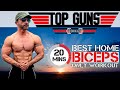 TOP GUN - Guaranteed Best Dumbbell Biceps Workout At Home For Size &amp; Definition With Dumbbells