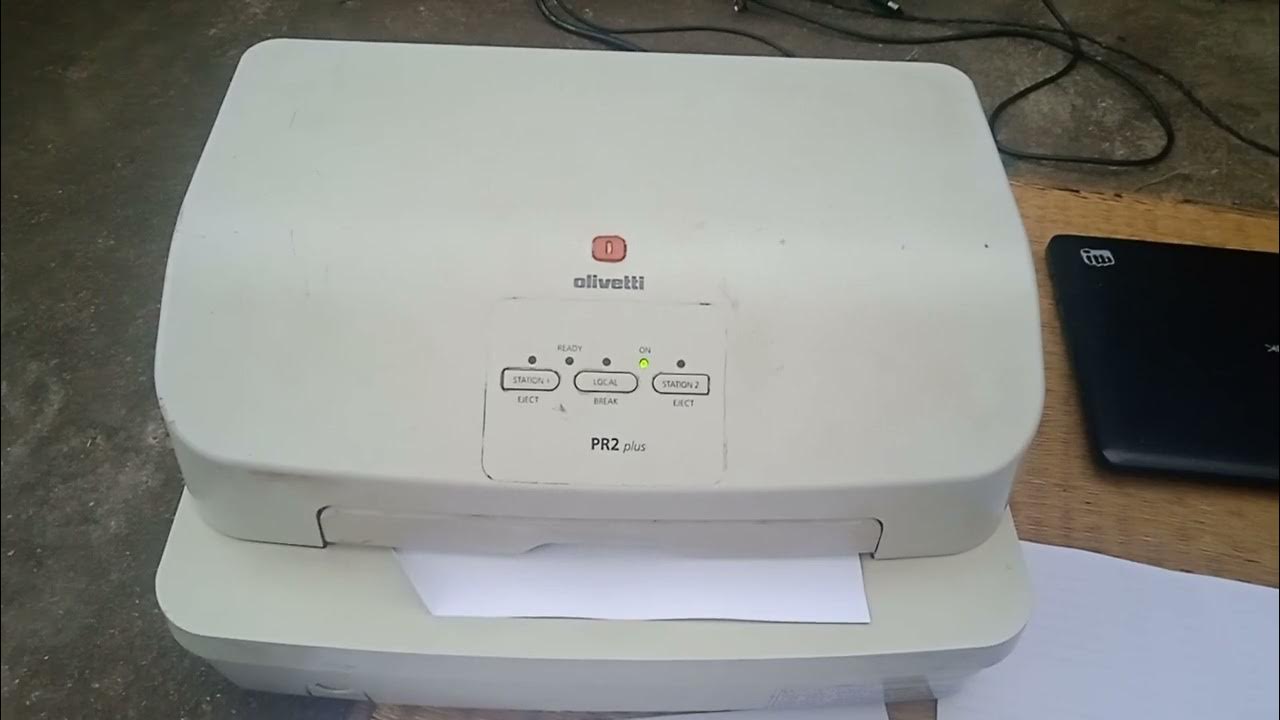  Olivetti PR2 Plus Printer Calibration YouTube